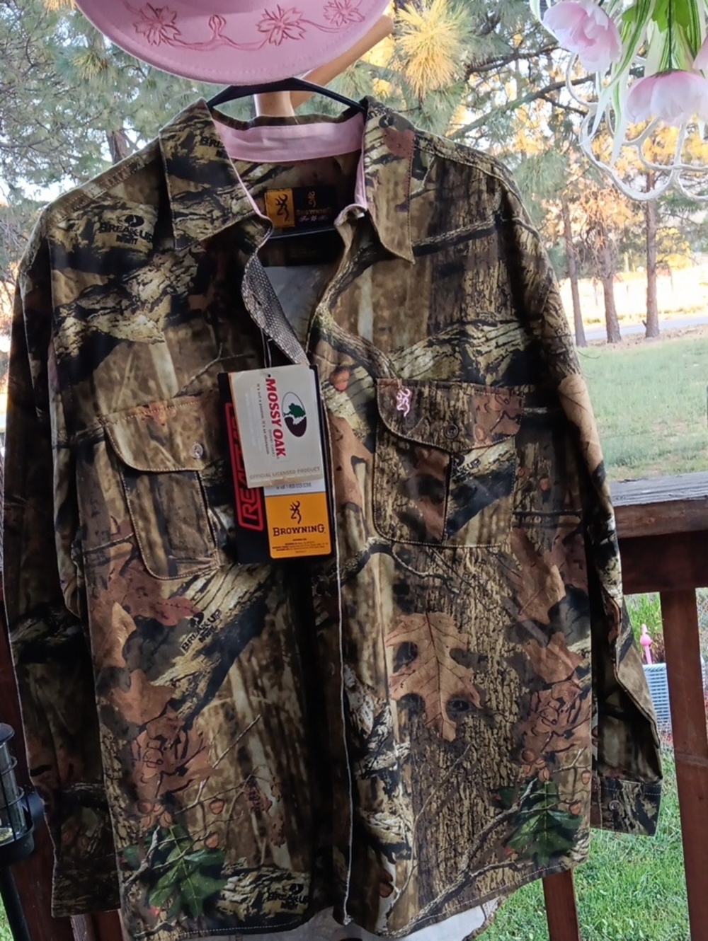 Browning WOMENS Mossy Oak Camo Field Jacket - Brown/Green/Black